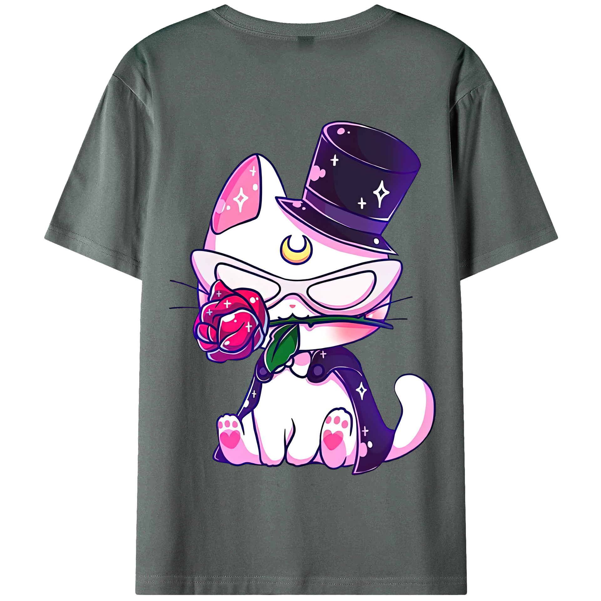 （画像用） 美少女戦士セーラームーン Sailor Moon 綿100％半袖Tシャツ（背面プリント）